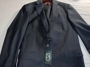 TED BAKER LONDON "NOORDINARY JOE" ANZUG GRAU KARIERT 2 TEILIG 100% WOLLE 42 L 36 W - Bild 1 von 24