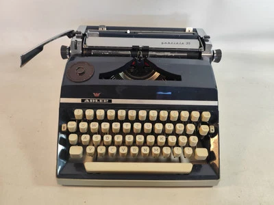 Schreibmaschine Adler Gabriele 35 Reiseschreibmaschine 60er blau - Bild 1 von 4