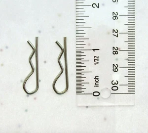 Hitch Pin Clip ~ 5/64 inch Diameter X 1 5/16" length ~ Zinc Plated Spring Steel - Picture 1 of 5