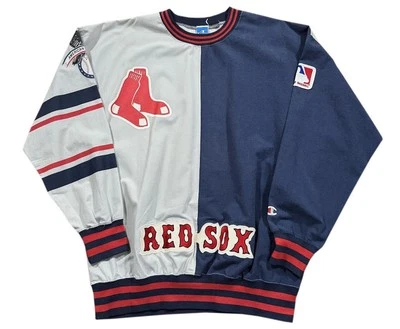 Vintage Champion Boston Red Sox Split Crewneck (Size XL) - Image 1 of 4