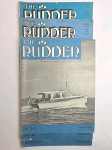 Vintage Rudder Magazines For Yachtsmen Lot Of 5 (1939-1942) - Imagen 1 de 12