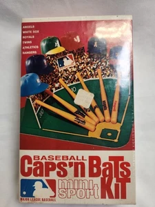 VINTAGE NEW Caps 'n Bats Kit MLB Baseball Complete Set AL Division SEALED IN BOX - Picture 1 of 23