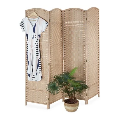 Screen room divider privacy screen folding partition wall freestanding foldable - Image 1 of 4