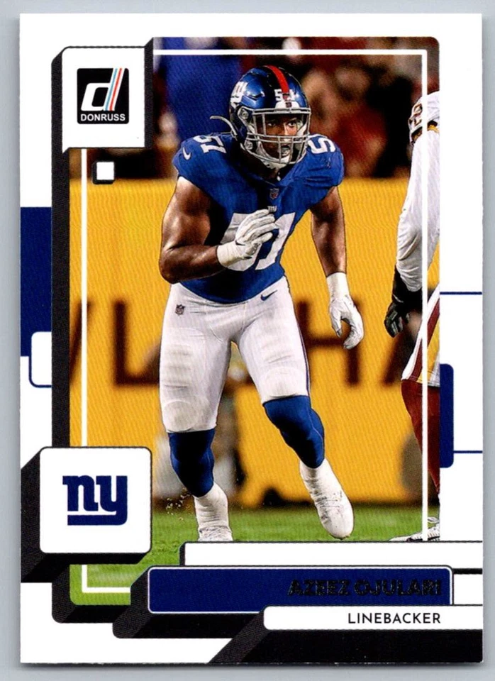 2022 Donruss Azeez Ojulari New York Giants #165 - Image 1 of 2