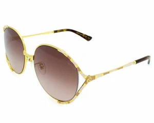 GUCCI Gold/Brown Lens 59-17-135MM Women's Sunglasses GG0595S 004 - Picture 1 of 3