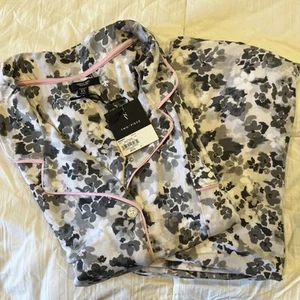 SIMPLY VERA WANG 2-teiliges Pyjama Oberteil & Caprihose Set "Greyflor Cheer" Größe 3X - Bild 1 von 13