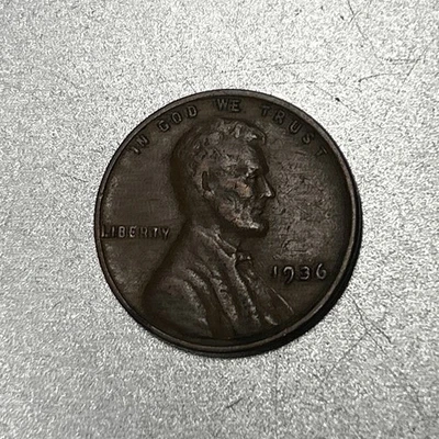 1936-P LINCOLN CENT DOUBLE DYE OBVERSE ( R ) in Liberty  - Image 1 of 4