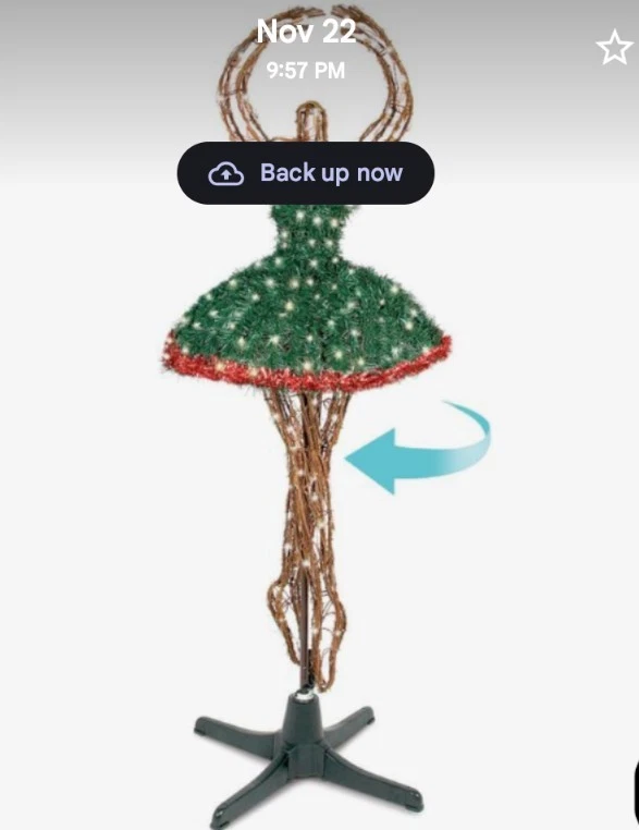 Rotating Ballerina Christmas Tree - Image 1 of 1