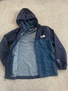 North Face Resolve Kids Rain Jacket Size Small Monterrey Blue 7/8 - Picture 1 of 5