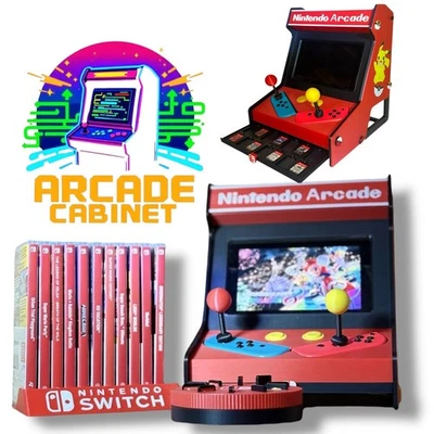 Nintendo Switch Arcade Cabinet Case Switch & OLED Retro Pikachu Mini Arcade - Image 1 of 4