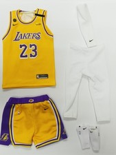Custom 1/6 lebron james Lakers jersey 23 los angeles NBA  fit enterbay