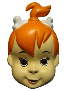 THE FLINTSTONES PEBBLES HALLOWEEN MASK PVC NEW - Picture 1 of 1