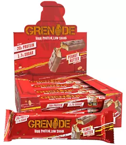Grenade High Protein, Low Sugar Bar - Peanut Nutter, 12 x 60 g - Picture 1 of 8