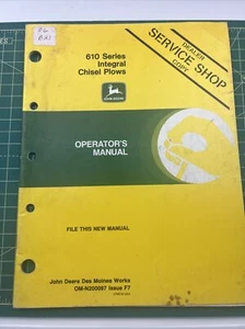 John Deere 610 Series 2-Bar Integral Chisel Plow Operator's Manual OM-N200097 - Picture 1 of 6