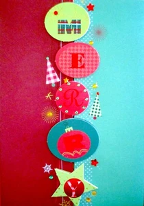Papyrus Gemmed Layered MERRY Christmas Holiday Greeting Card - Picture 1 of 5