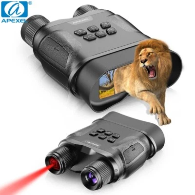 APEXEL 高清 12 倍变焦夜视双筒望远镜 数字军用瞄准镜 用于狩猎 — 第 1/4 张图片