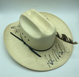 stallion by Stetson hat with feather signed unknown autographs possibly vintage - Picture 1 of 13