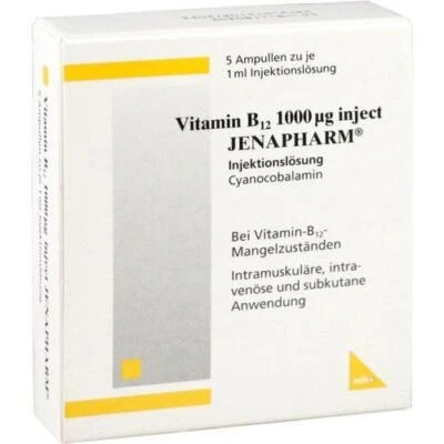 MIBE GMBH ARZNEIMITTEL VITAMIN B12 1.000 µg Inject Jenapharm Ampullen 5 ST PZN 7146988