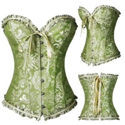 Mujeres EE. UU. Bustier Corsé Deshuesado Disfraz Burlesco Gótico Vasco Lencería Prendas moldeadoras Foto 1 de 4