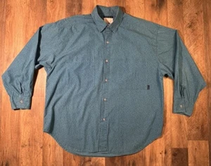 Vintage Esprit Sport Shirt Mens L All Over Print 80s 90s Retro Blue Spiral AOP - Picture 1 of 7