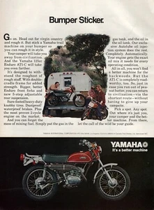Yamaha AT1-C 125 Enduro 1971 anuncio en color original - Imagen 1 de 1