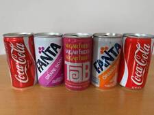 Vintage: 70's USA Coca-Cola & Fanta  empty cans Lot  of 5