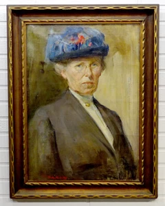 Antique RUTH KELLOGG Portrait Oil Painting by FREDERICK GLADSTONE GRAY - Picture 1 of 11
