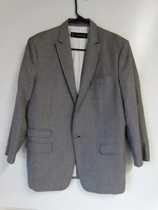 DSquared2 Men's US 40 euro 50 grey black thread one button blazer suit coat - Picture 1 of 6