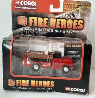 CORGI FIRE HEROES #CS90009 GMC FIRE PUMPER - Chicago F D Truck  NIB Showcase Col - Image 1 of 4