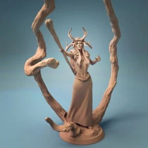 Juego de rol D&D Pathfinder en miniatura hembra druida - Imagen 1 de 2