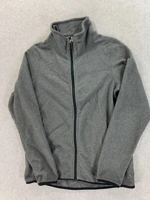 Chaqueta deportiva REI polar cremallera completa calce (mediana para mujer) gris Foto 1 de 4