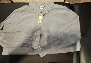 Goodfellow & Co. Men’s 4XL Cotton Long Sleeve Button Shirt - Picture 1 of 5