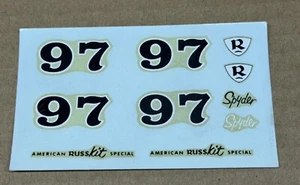 VTG - Russkit Slot Car Spyder #97 Model Decals #12659 - NOS - Picture 1 of 2