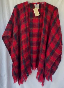 BOYNE VALLEY WEAVERS, IRELAND..HANDCRAFTED WOOL BLEND..SCARF CAPE..ONE SIZE REG - Picture 1 of 6