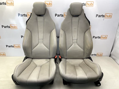 Серые кожаные передние левые и правые водительские пассажирские сиденья для BMW i8 купе 2014-2020 годов выпуска - Изображение 1 из 4