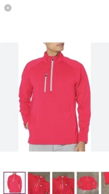 Pullover Zero Restriction Tour Series 1/4 Cremallera Para Hombre XL Rojo Cremallera Tecnología Bolsillo Foto 1 de 4