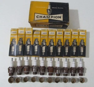 10 pcs. Vintage Champion K-59T Spark Plugs - AS IS *READ* - Picture 1 of 20