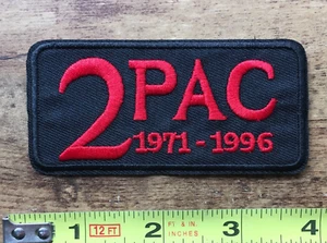 Tupac Patch Bügelbild Rap Tribute Aufnähen Hip Hop Legende 2pac Geschenk - Bild 1 von 1