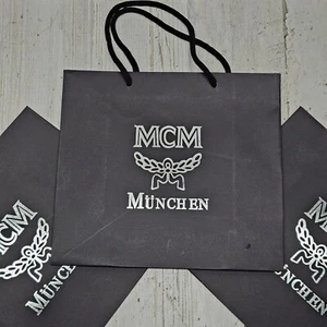 MCM Shopping Gift Paper Bag Size:  approx 8”x9”x4” - Picture 1 of 2
