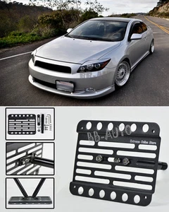 For 05-10 Scion TC Front Tow Hook License Plate Relocated Mount Bracket Holder - Bild 1 von 1