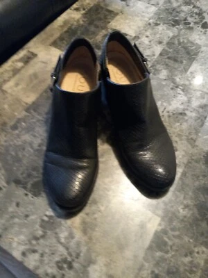 EUC, Natural Soul Ankle Side Zip Boot, Black Faux Leather. Size 7.5M Gently Worn - Image 1 of 4