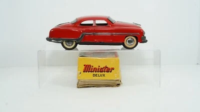 Minister Deluxe Red Pontiac Mechanical Tin Friction Car No. 34951/81 B87 - Image 1 of 4