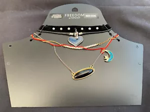 NEW FREEDOM AT TOPSHOP MULTIPACK OF NECKLACES RRP £25 - Picture 1 of 2