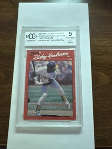 RICKEY HENDERSON 1990 #304 OAKLAND A'S BCCG 9🔥 GEM MINT - Picture 1 of 1