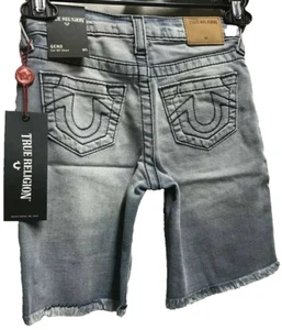 TRUE RELIGION GENO KIDS CUT OFF SHORT~SIZE 5 (NEW) - Picture 1 of 5