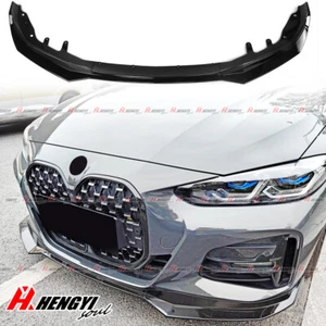 Gloss Front Bumper Lip Spoiler For BMW 4 Series G22 G23 M Sport 2020-2025 Coupe - Picture 1 of 12