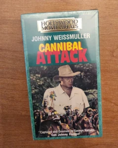 Cannibal Attack (VHS 1990) Johnny Weissmuller, Goodtimes Home Video 1954 Movie - Picture 1 of 8
