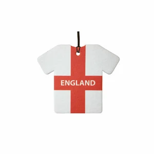 Personalised England Flag Jersey Car Air Freshener - Picture 1 of 2