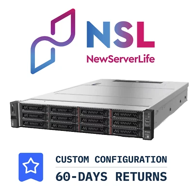 Lenovo HX5520 12LFF 2x Gold 5118 2.3GHz =24 Cores 128GB 430-16i  2xSFP+ - Image 1 of 4