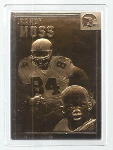 Randy Moss 2000 Danbury Mint 22kt Gold Card #53 Vikings - Picture 1 of 1